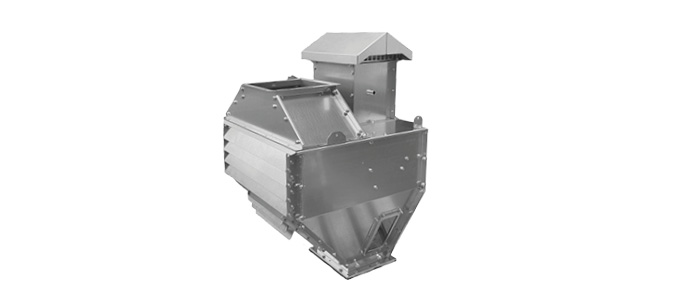3D rendering of metal grain handling component.